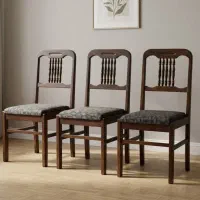 سه عدد صندلی چوبی سالم