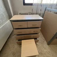 تخت کمجا ۲طبقه کشودار، کشوی ست، ۲تشک رویال و صندلی|تخت و سرویس خواب|شاهرود, |دیوار