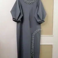 لباس مجلسی سایز بزرگ طوسی رنگ