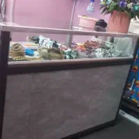 کانتر (پیشخوان)/ویترین/ چوبکار و چهارپایه پله ای