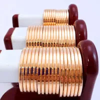 النگو آیینه ای 3 میلی طلای 18 عیار