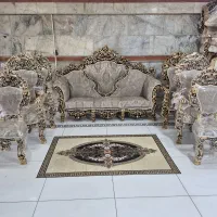 مبل سلطنتی ۹نفره تمام چوب راش طرح آذربایجان|مبلمان خانگی و میز عسلی|تبریز, |دیوار