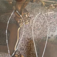 دو عدد زنجیر استیل رنگ ثابت