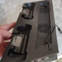 فن خنک کننده وپایه شارژ دسته ps4slim|کنسول، بازی ویدئویی و آنلاین|تهران, نعمت‌آباد|دیوار