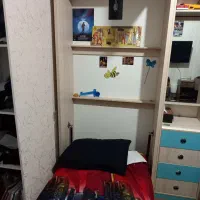 تخت خواب تاشو دونفره با داری وسط با دوتا کمد بزرگ|تخت و سرویس خواب|تهران, جنت‌آباد مرکزی|دیوار