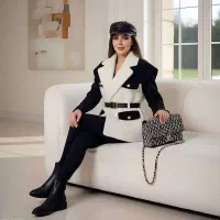 پالتو شیک با تنخور فوق العاده|لباس|رباط‌کریم, رباط‌کریم|دیوار