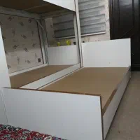 یه تخت دوطبقه و یک تخت طبقه در مجموع به قیمت 9 م|تخت و سرویس خواب|مشهد, گلبرگ شمالی|دیوار
