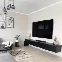 ×&میز تلوزیون دیواری مشکی هاریکا×*6061