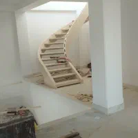 اجرای راه پله چوبی