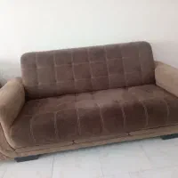 مبل هفت نفره کارکرده با سه تا میز عسلی
