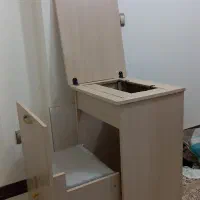 میز چرخ خیاطی با صندلی چرخ دار