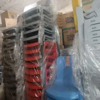 میز و صندلی پلاستیکی وپایه فلزی