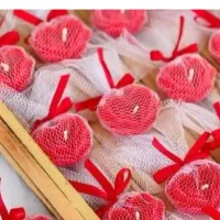 شمع گل رز قلبی