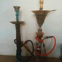 قلیان چوبی و استیل معمولی سالم