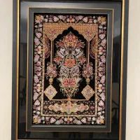 تابلو فرش دستباف تمام ابریشم قم|تابلو فرش|تهران, سوهانک|دیوار