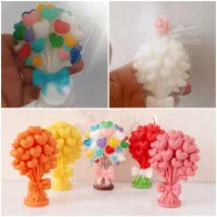 شمع بادکنک قلبی