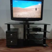 تلوزیون ال سی دی۳۲ اینچ ال جی به همراه میز