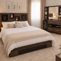 سرویس خواب کامل چراغ خواب دار و باکس دار