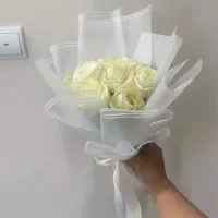 ده شاخه گل با تزیین