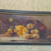 تابلو سبد گل