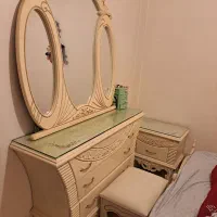 سرویس تخت خواب دونفره با تشک در حد نو|تشک تختخواب|لاهیجان, کوی استادان|دیوار