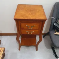 میز تلفن چوبی