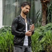 کاپشن چرم مدل Artim|لباس|بم, |دیوار