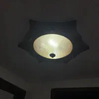 دو عدد لوستر چوبی|لوستر و چراغ آویز|یزد, |دیوار