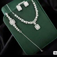 دستبند نقره و سرویس نقره 925عیار مخصوص عروس خانم|بدلیجات|تبریز, |دیوار