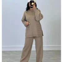 ست بلوز و شلوار بافت