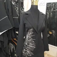کت مجلسی جواهردوزی سنگدوزی اپلیکه طرح ساوین