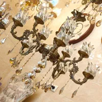 لوستر دوگل بزرگ ۴ شاخه ۸ لامپه (اصل/طوق بزرگ ساده)|لوستر و چراغ آویز|تبریز, |دیوار