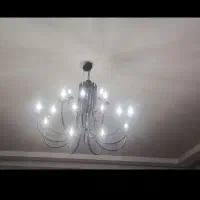 لوستر فلزی پانزده شاخه