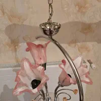 لوستر سه شاخه سالم و تمیز در حد نو|لوستر و چراغ آویز|تبریز, |دیوار