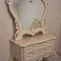 میز آرایش و آینه اصل راش