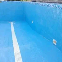 نظافت استخر و کارواش حیاط و نما. جارو استخر