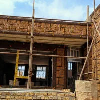 سیمان کاری طرح سنگ و طرح چوب|خدمات پیشه و مهارت|اردکان, |دیوار