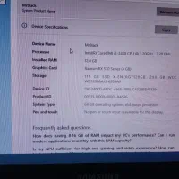 کامپیوتر نیمه گیمینگ|رایانه رومیزی|ماهدشت, |دیوار