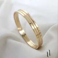 النگو آیینه ای طرح طلا
