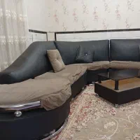 مبل ال اسپرت چرم وگاز پنج شعله رومیزی