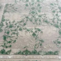 فرش افشان گل برجسته 700 شانه طوسی سبز طرح به دخت|فرش|تهران, شهرک شریعتی|دیوار