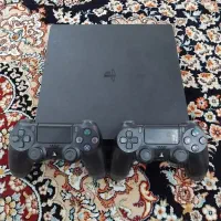 PS4 Slim1TB کپی‌خور+۲دسته+۱۵ بازی گلچین