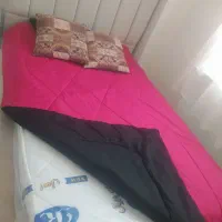 روتختی مشکی صورتی مناسب تخت عرض 120