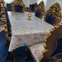 مبل سلطنتی 7 نفره به همراه میز نهار خوری 6 نفره