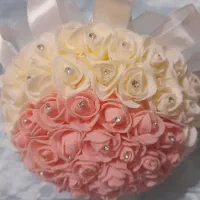 دسته گل عروس جنس فومی|گل مصنوعی|شیراز, قلعه نو|دیوار