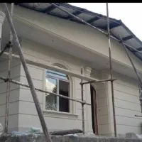 سیمانکاری محوطه‌سازی حرفه‌ای طرح سنگ چوب نما رومی|خدمات پیشه و مهارت|شیراز, مسلم|دیوار