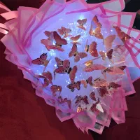 دسته گل پروانه ای|گل مصنوعی|بجنورد, |دیوار