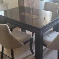 میز غذاخوری ۴ نفره سایز بزرگ تمام چوب بدون صندلی