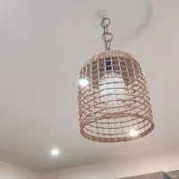 لوستر حصیری|لوستر و چراغ آویز|املش, |دیوار