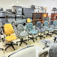 صندلی گردان چرخدار ثابت اداری